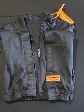 NEW Heron Preston Black Track Jacket SIZE SMALL